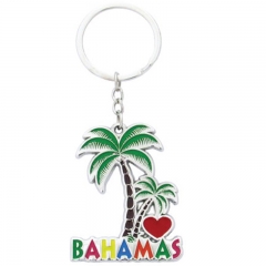 Customised Enamel Bahamas Souvenir Key Rings
